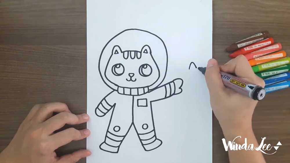 Dibujo de astronauta