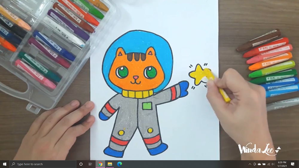 como desenhar um astronauta