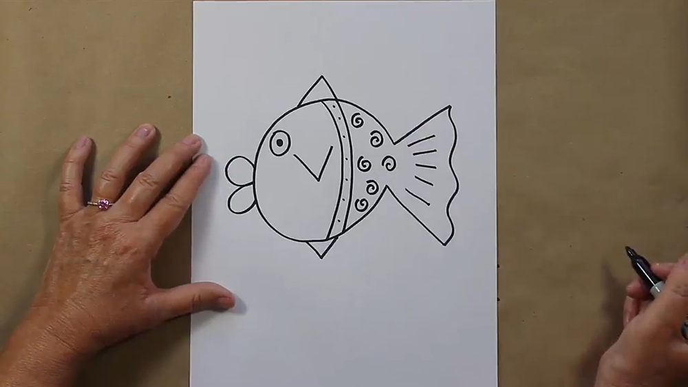 Fisch-Zeichnung