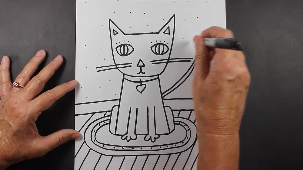 Kätzchen-Zeichnung