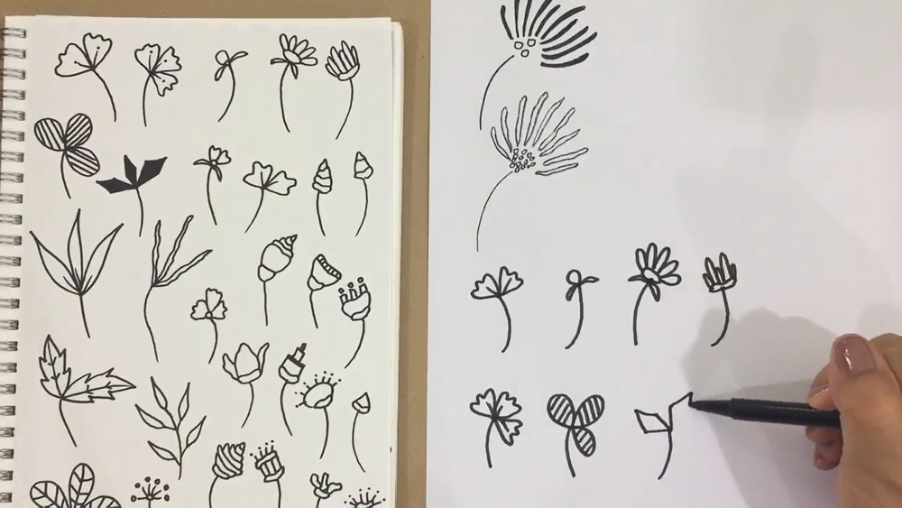 Blumen-Zeichnung