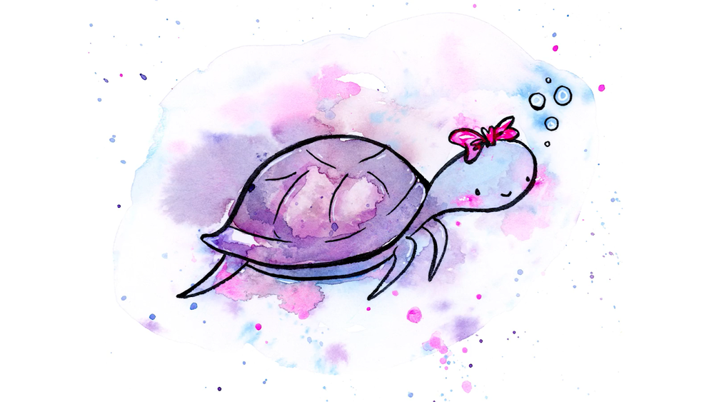 Meeresschildkröten-Zeichnung