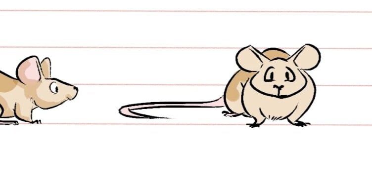 como desenhar um rato