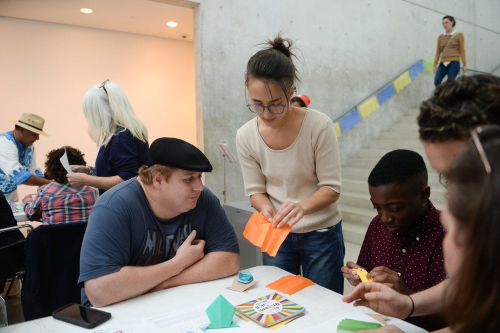 Transforming Paper: Origami + Papel Picado at Pulitzer Arts Foundation, 2018. Photograph by Michael Thomas