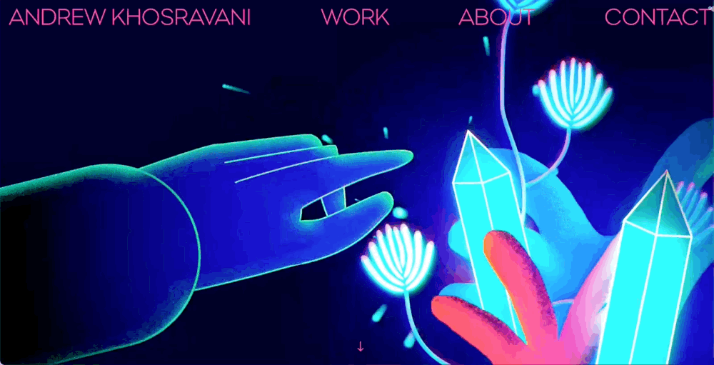 Image via  https://andrewkhosravani.com/   Andrew Khosravani’s illustration and animation online portfolio.