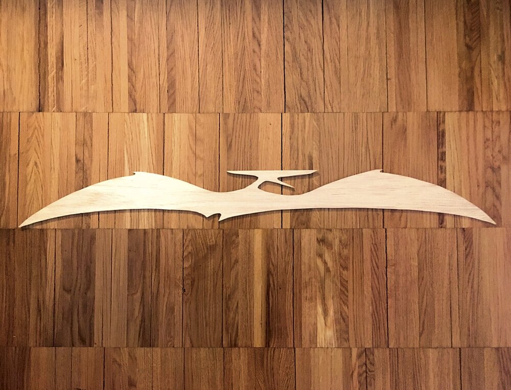 Balsa wood pterodactyl by Davide Bonazzi