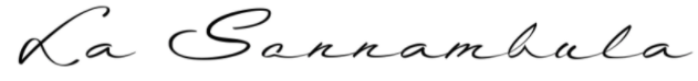 La Sonnambula calligraphy font
