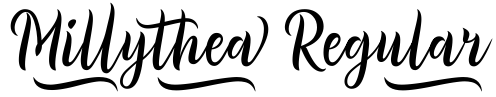 Millythea calligraphy font