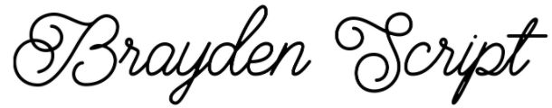 Brayden Script calligraphy font