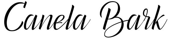 Canela Bark calligraphy font