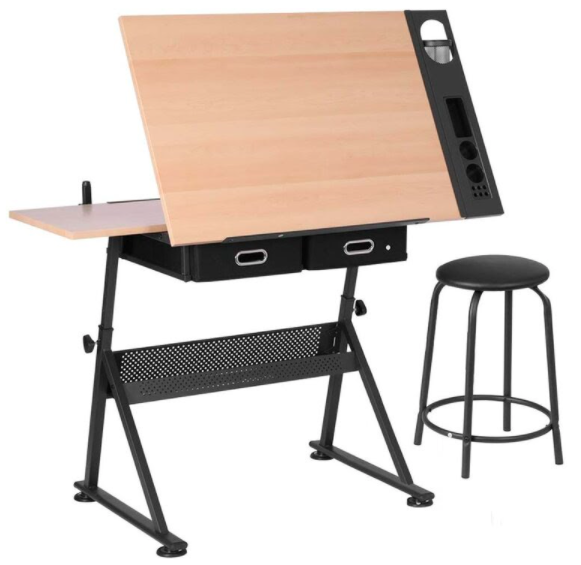VIVOHOME Adjustable Height Art Table ($119.99)
