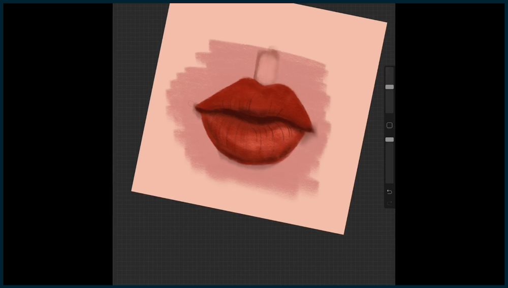 A little highlighting will make the lips look more real! 
