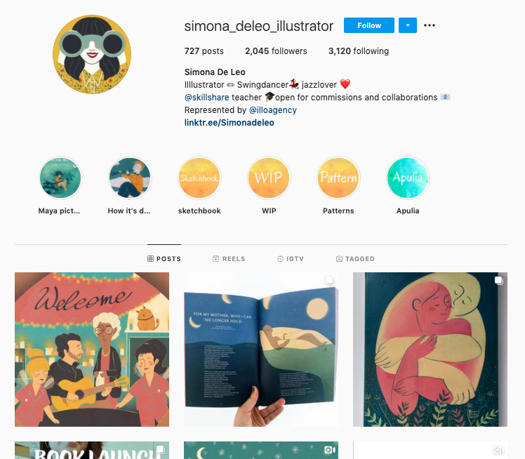 The colors of Simona De Leo’s Instagram account might be soothing and serene, but the designs capture important topics from ocean pollution to self love.