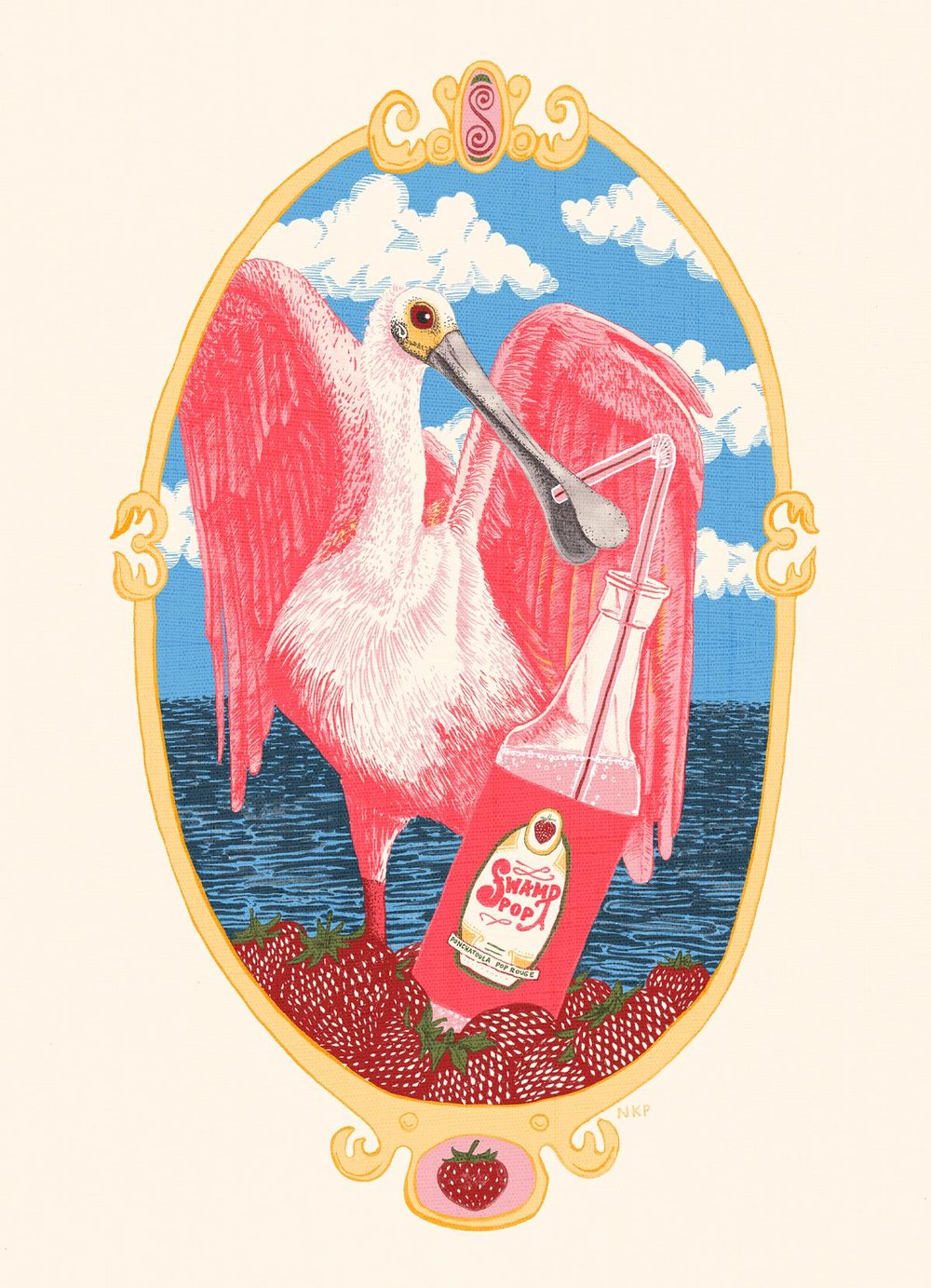 Swamp Pop Soda poster by Nora Patterson (image courtesy of the artist)