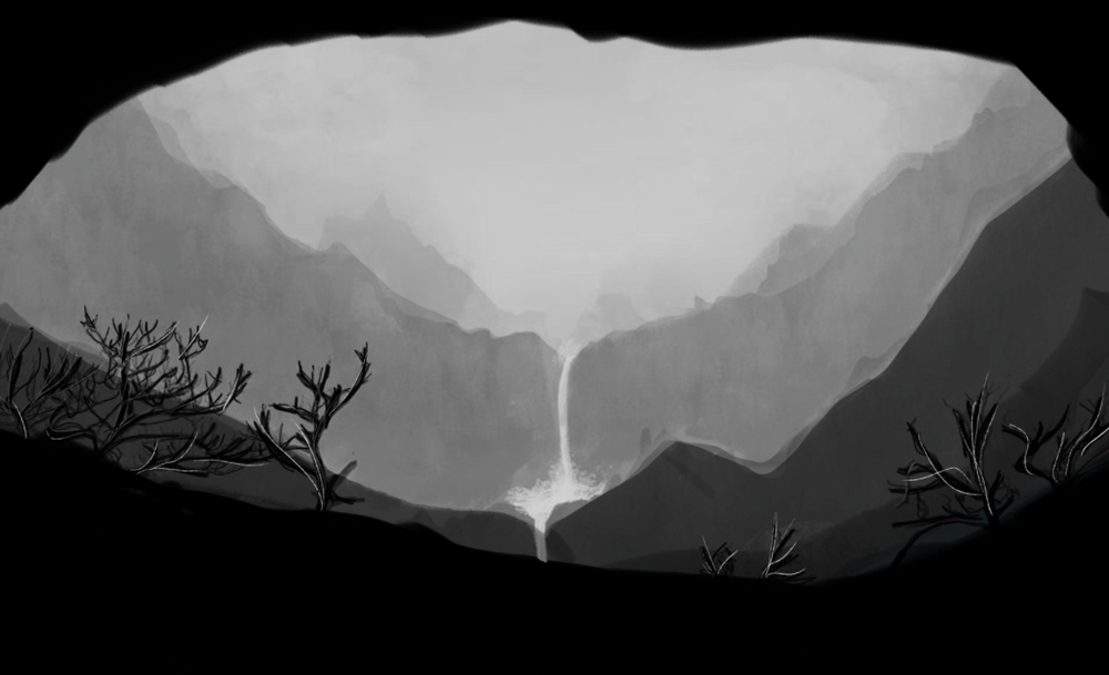 light and dark drawing