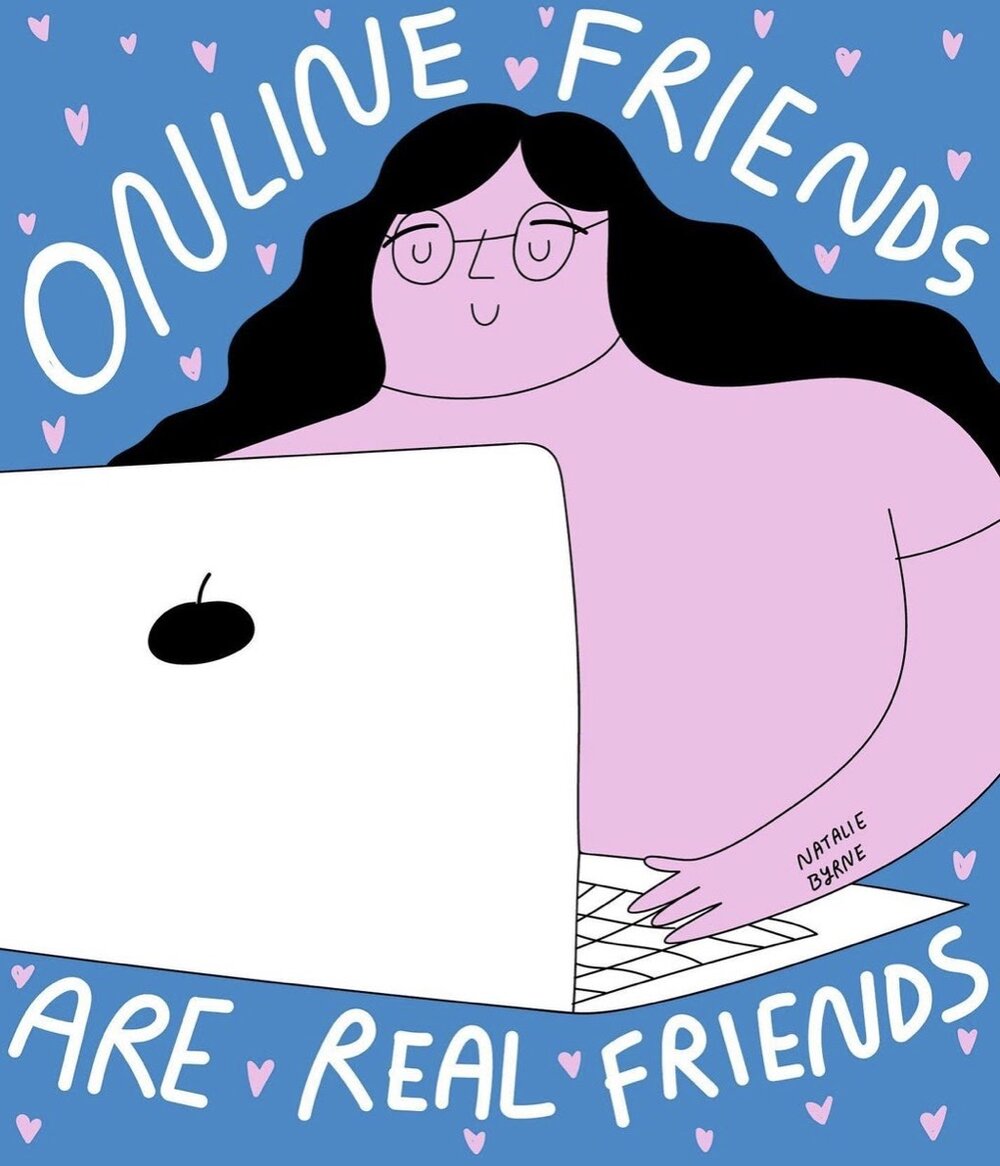 Image via Instagram  Online Friends Are Real Friends