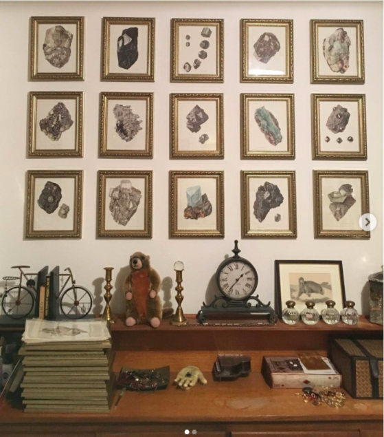 Illustrator Rebecca Hendin displays a variety of odds and ends in her studio, but still manages to keep them neat and organized.