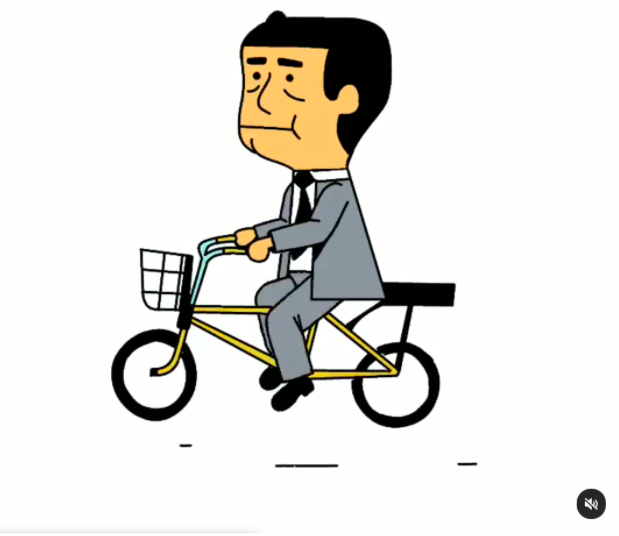 Alex Grigg’s animation of a man on a bike is just one of many styles of art that he shares on his Instagram feed.