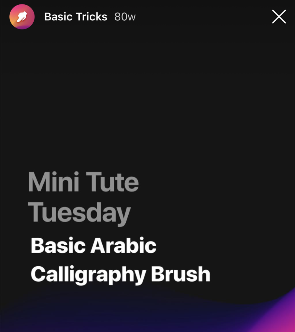 A tutorial from    Procreate’s Instagram page   .