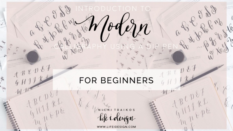 Join Nicki an introduction to modern calligraphy using a dip pen and ink