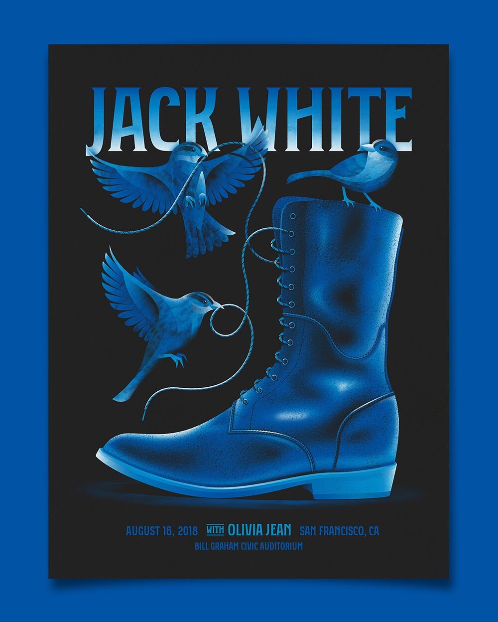 DKNG concert poster for Jack White