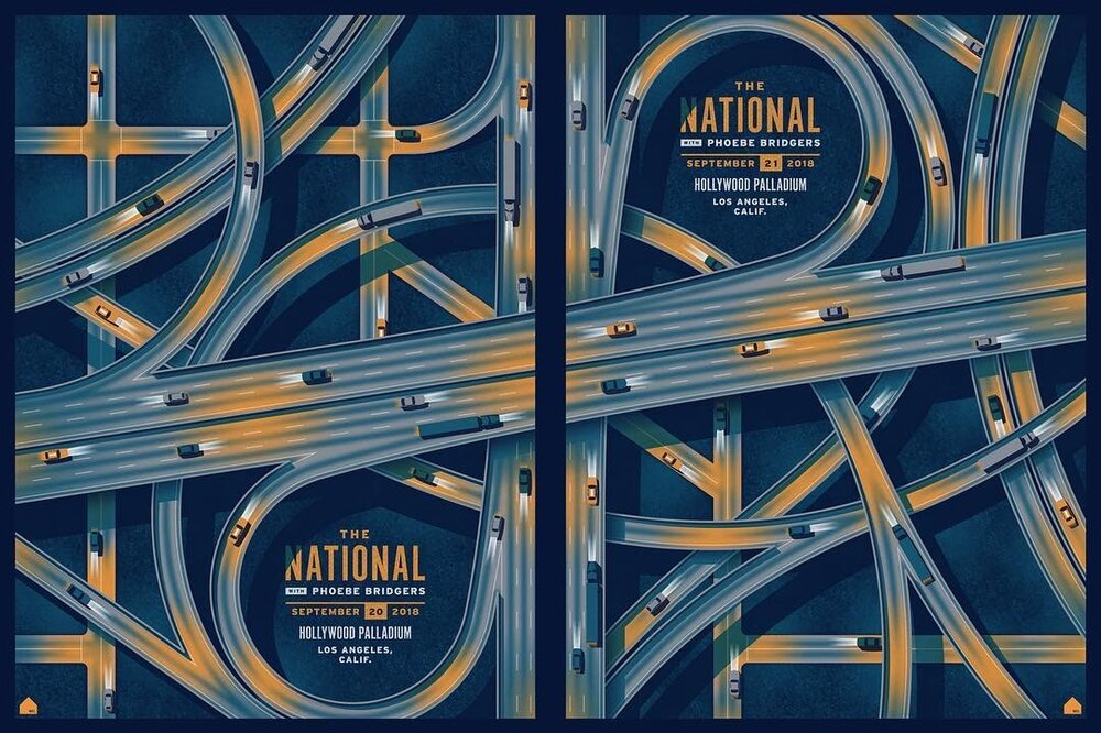 DKNG concert posters for The National