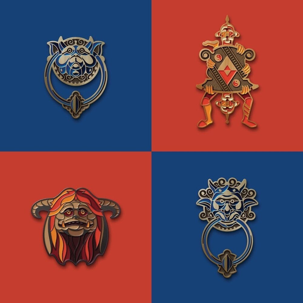 DKNG enamel pins inspired by the movie Labyrinth