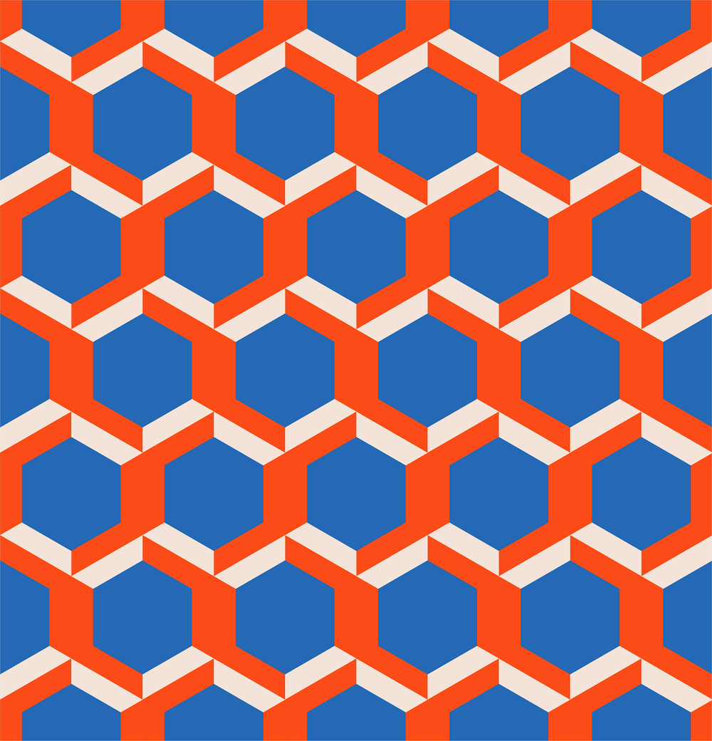 Trabalho da estudante Olga Vitvitskaia para o curso Introdução aos padrões geométricos: padrão forma em forma