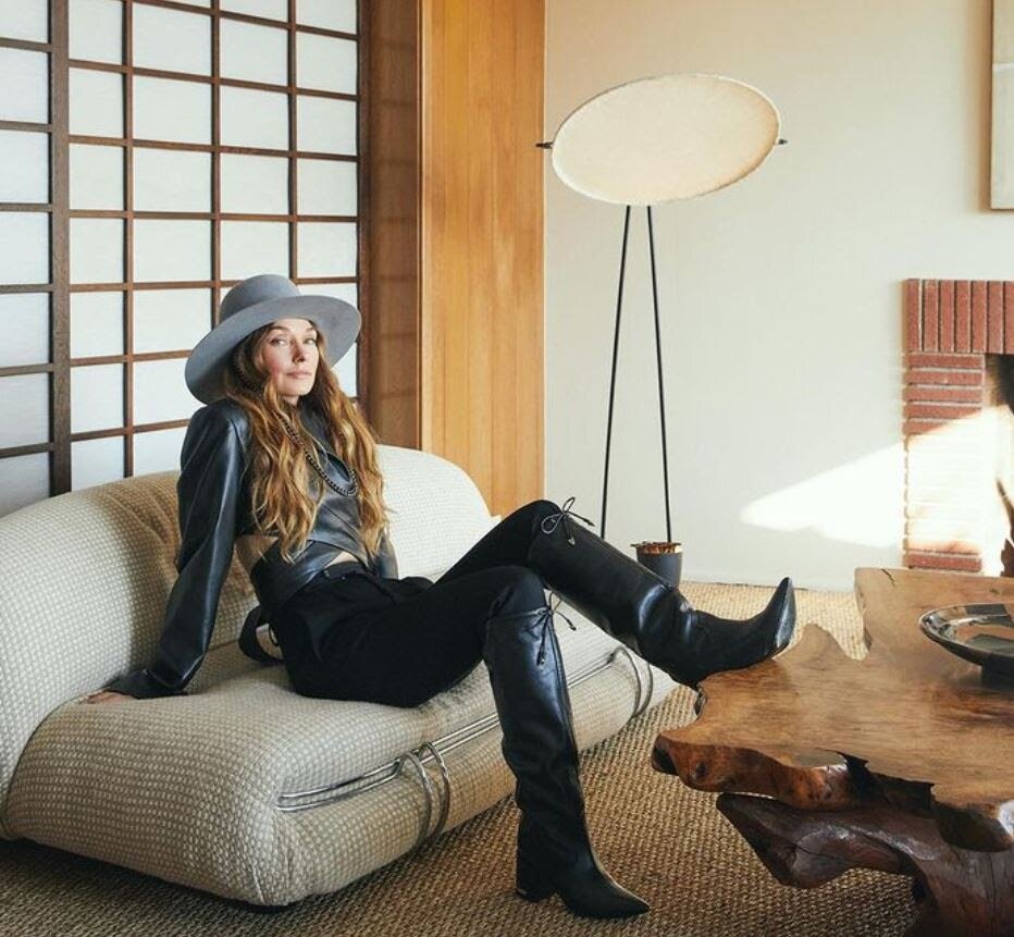 Image via Instagram @kellywearstler Designer Kelly Wearstler modeling some of her recent furniture designs.