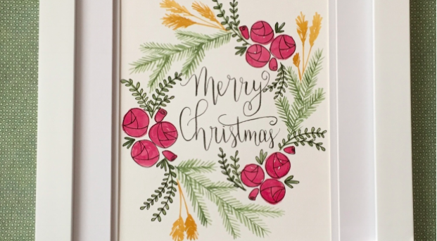 Mixing modern calligraphy with illustration can create a frame-worthy piece of art.