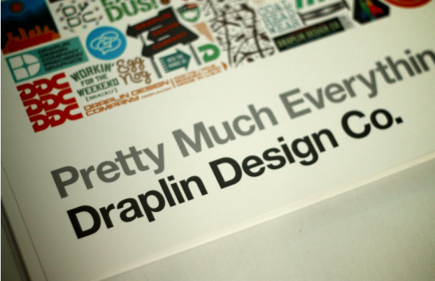 Draplin’s book, “Pretty Much Everything” is beloved in the design world (image by AIGA Wisconsin , licensed under CC BY 2.0 .)