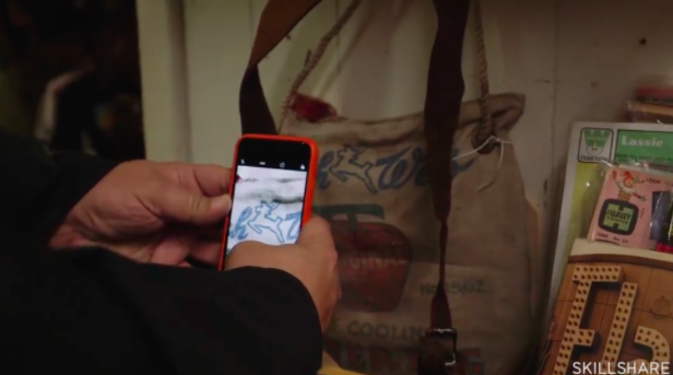 Draplin reduces overhead by “junkin’ for resources,” and he teaches this method in his Skillshare course Customizing Type with Draplin: Creating Wordmarks That Work