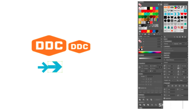 In addition to his own logo work, Draplin teaches Skillshare students how to use scale within their own logos and designs.