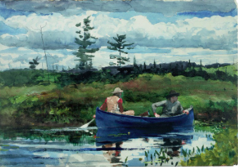 The Blue Boat  by Winslow Homer