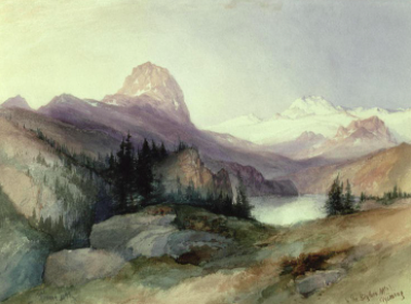 In the Bighorn Mountain s by Thomas Moran 