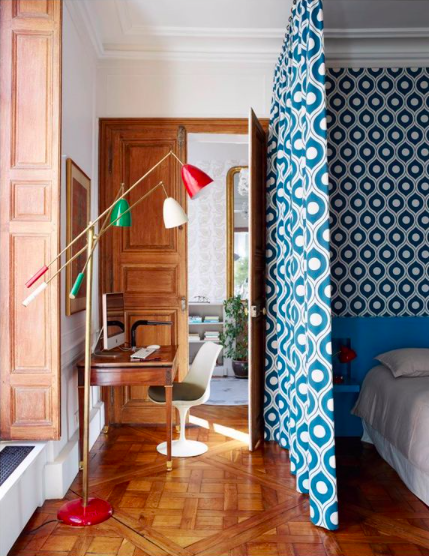 Source: Instagram Curtains create smaller areas in a multi-purpose room.
