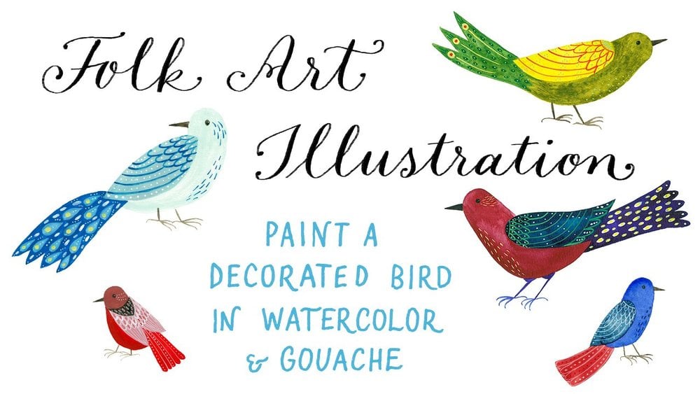 Create folk art style birds with Julia