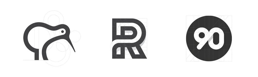 From George Bokhua's Skillshare Original "Logo Design with Grids: Timeless Style from Simple Shapes"