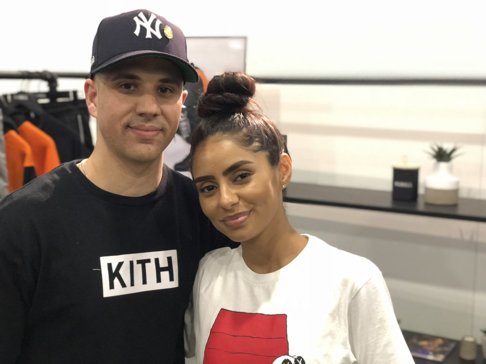 The newly-engaged couple
