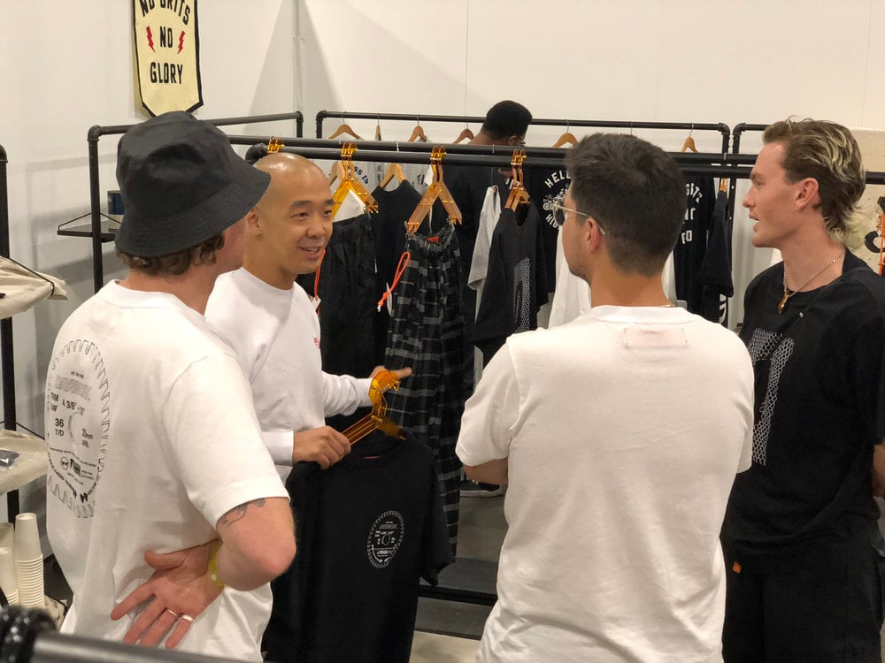 Jeff Staple gives feedback to the DAYSWORK team