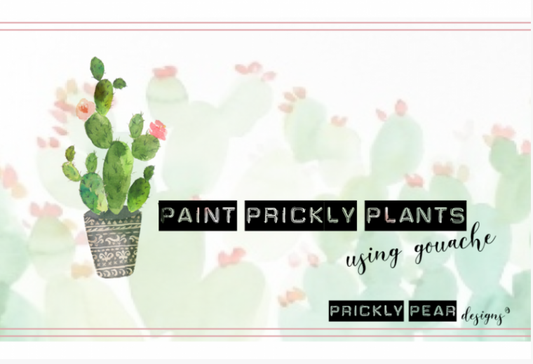Explore the basics of mixing and using gouache paint with Sara as she shares techniques for drawing and painting a prickly plant.