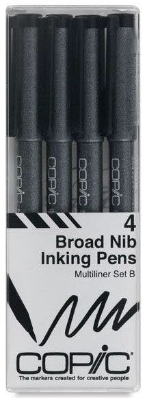 Copic multiliners are easy to pack and great to have on-hand for traveling artists.