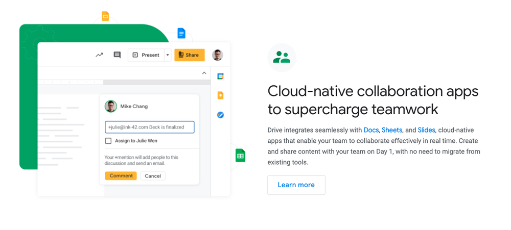Source : Google Drive is like a one-stop shop for all of your collaborative WFH needs.