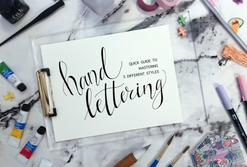 Voni  teaches how to illustrate 3 different hand lettering styles use only a pencil and paper.