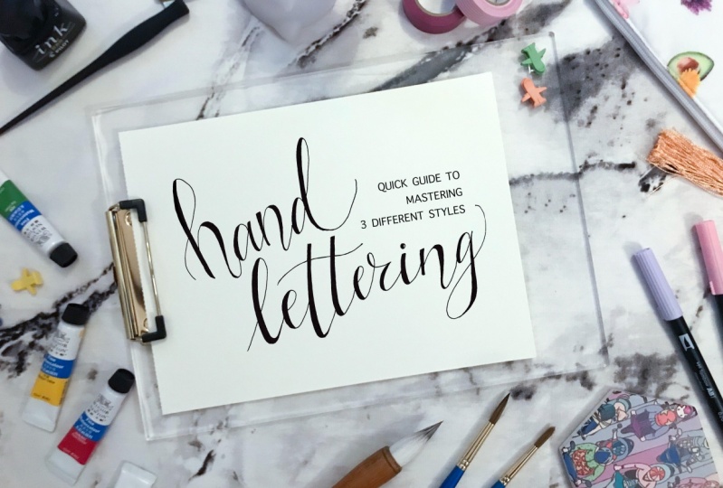Voni teaches how to illustrate 3 different hand lettering styles use only a pencil and paper.