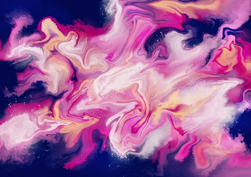 „Pink Nebula“ gestaltet mit Procreate