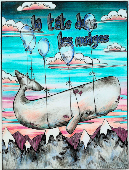An adult coloring page by Skillshare instructor Kristy Boisvert.