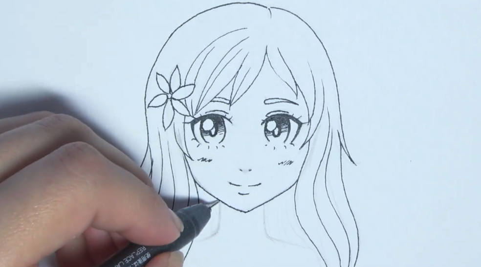 Going over your drawing in an ink pen helps it to stand out.