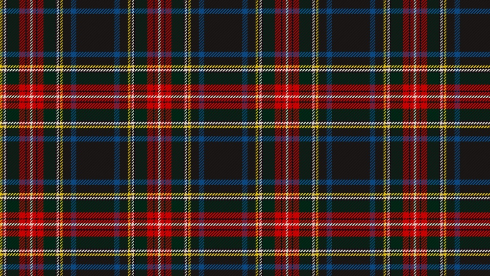 Student work by Paola Felisatti for  Illustrator for Lunch - Create a Plaid or Tartan Pattern