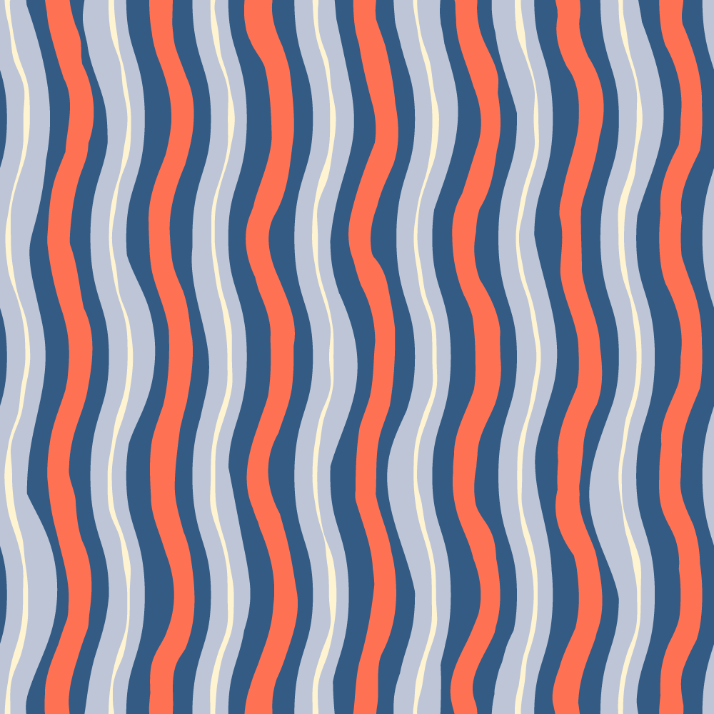 Student work by Stavroula Kaparou for  Pattern Design: From Straight to Wonky Lines with Adobe Illustrator and Fresco